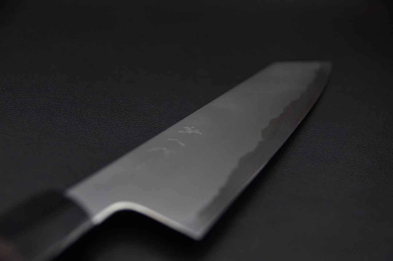 Profil de lame Kiritsuke en acier Aogami #2 avec finition Kasumi