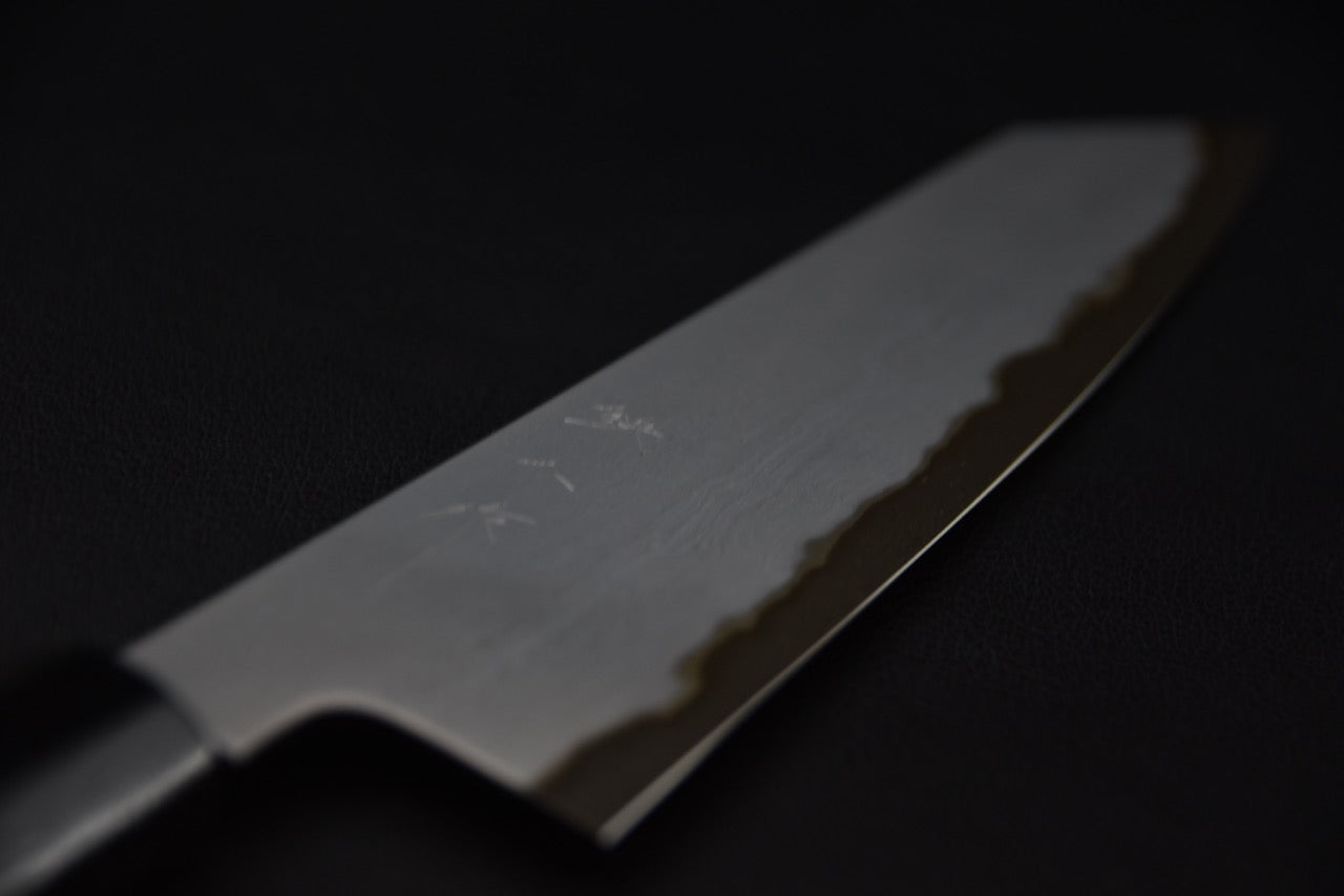 Tetsujin Aogami #2 Metal Flow Kiritsuke Gyuto 240mm Ébène