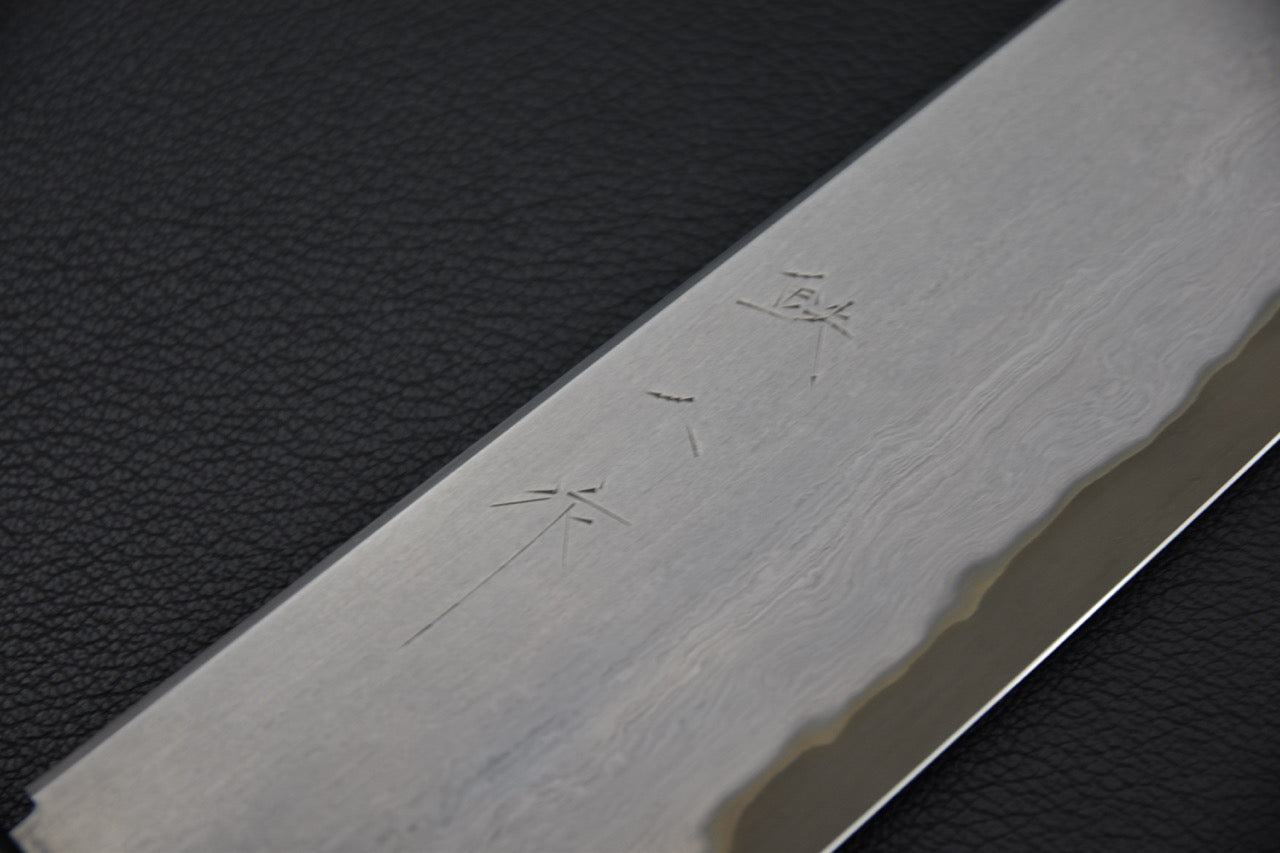 Tetsujin Aogami #2 Metal Flow Kiritsuke Gyuto 240mm Ébène