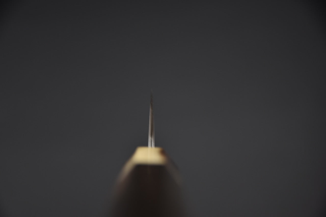 Tetsujin Aogami #2 Metal Flow Kiritsuke Petty 165mm Taihei Macassar Ebony