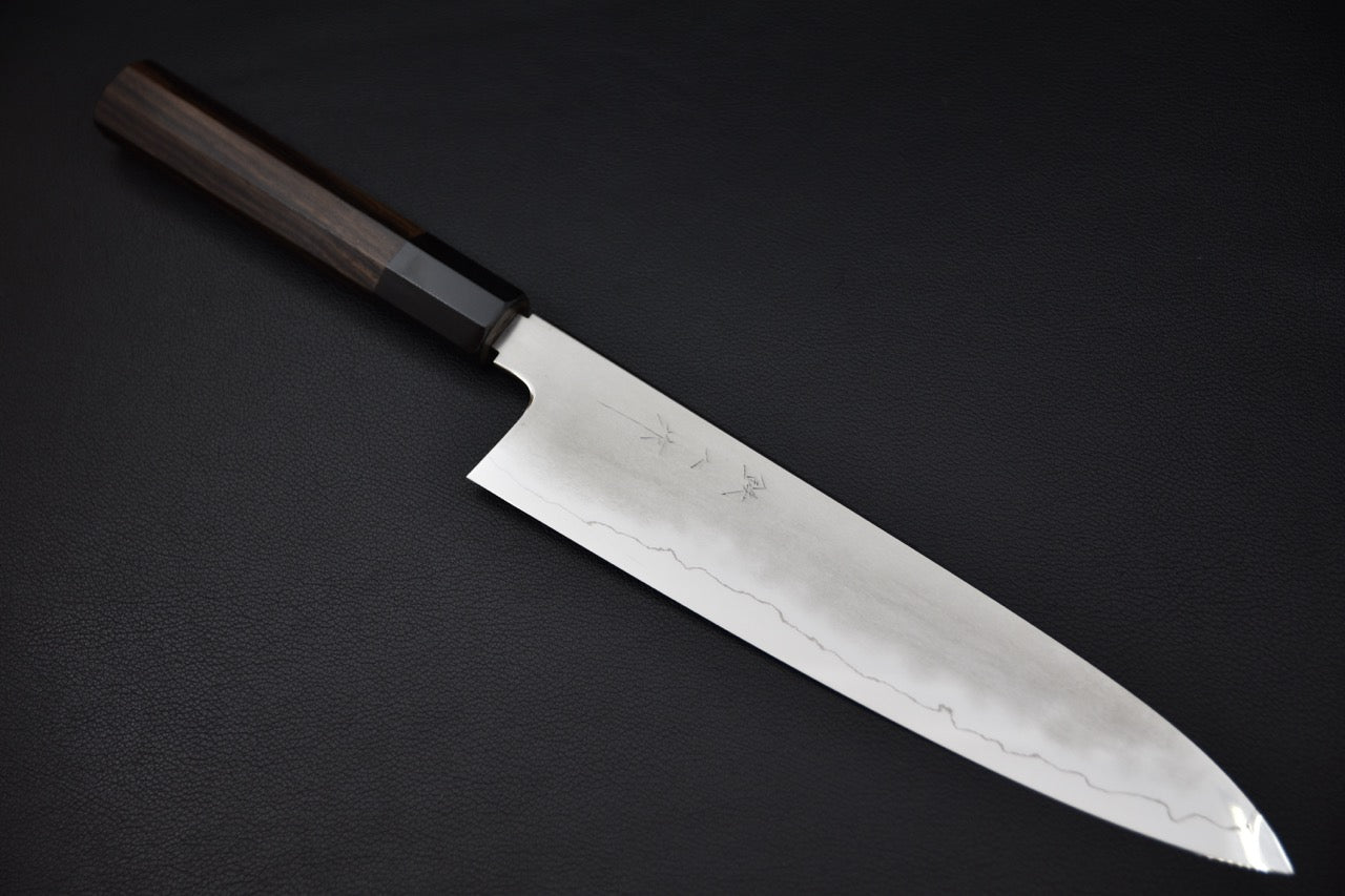 Tetsujin Ginsan Kasumi Gyuto 240mm Taihei Ébène Macassar