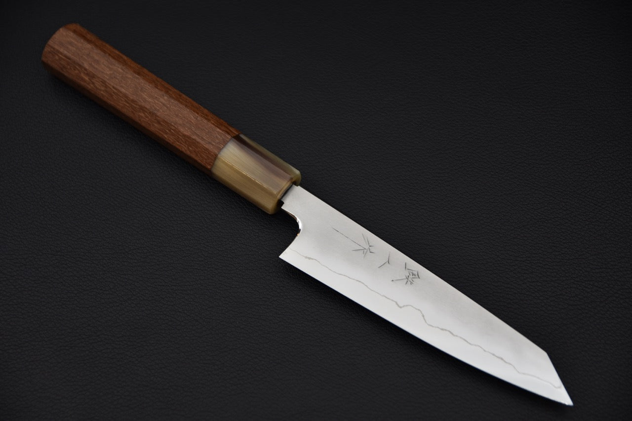 Tetsujin Ginsan Kasumi Kiritsuke Petty 165mm Lacewood