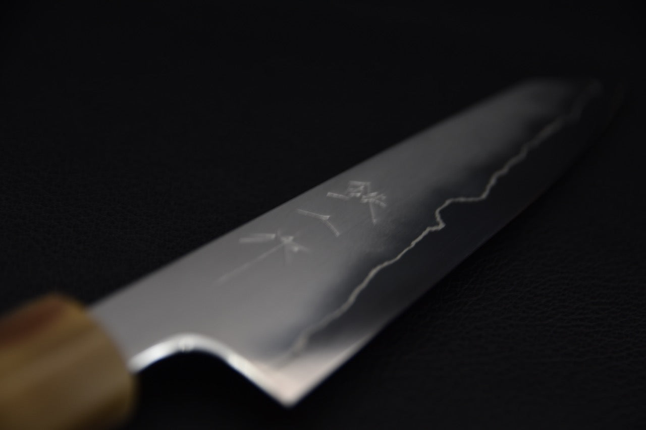 Tetsujin Ginsan Kasumi Kiritsuke Petty 165mm Lacewood