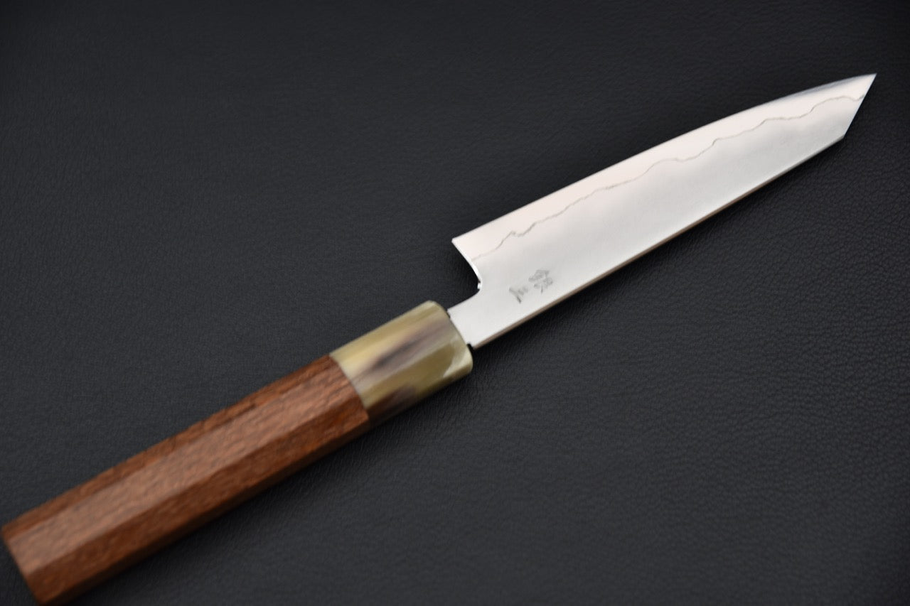 Tetsujin Ginsan Kasumi Kiritsuke Petty 165mm Lacewood