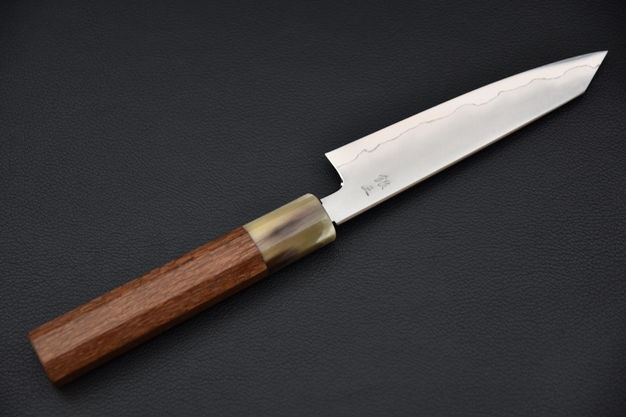 Tetsujin Ginsan Kasumi Kiritsuke Petty 165mm Lacewood