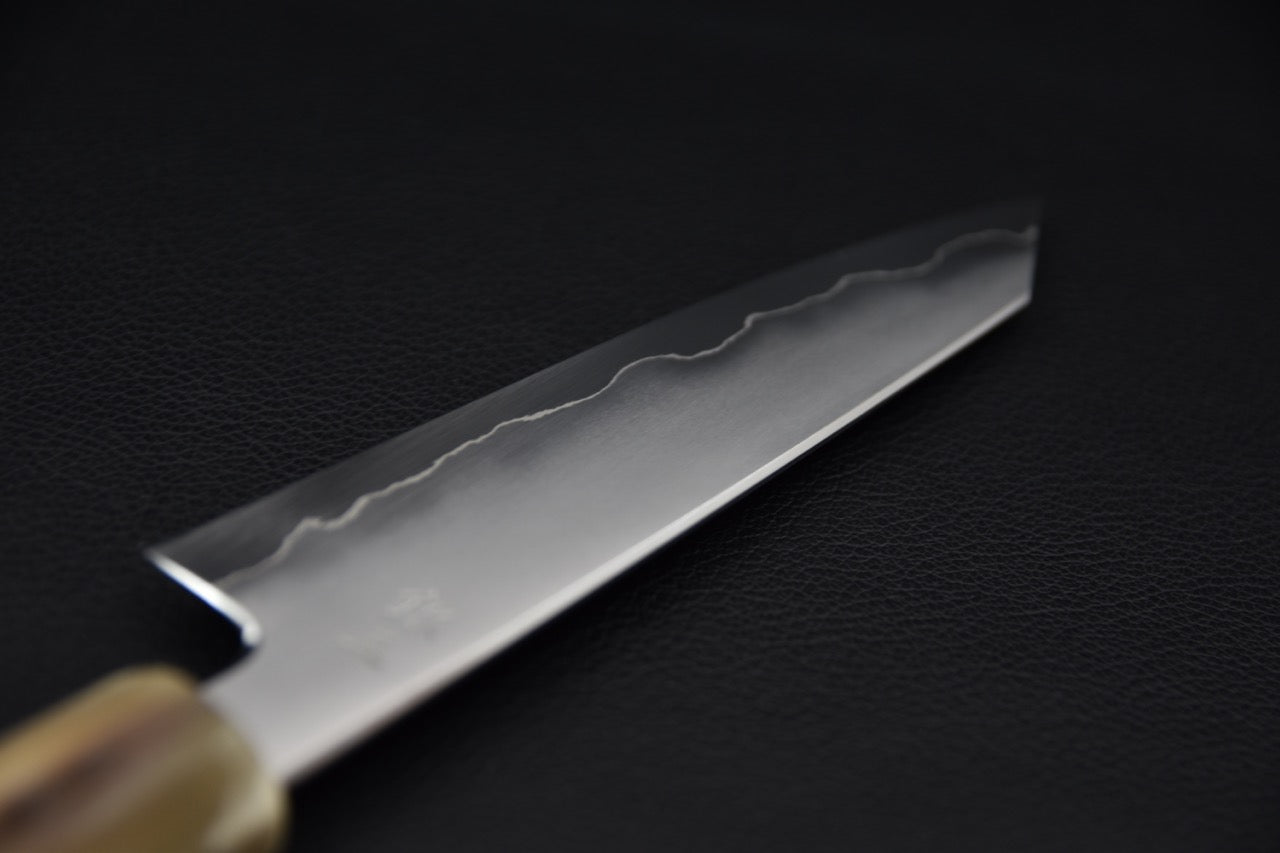 Tetsujin Ginsan Kasumi Kiritsuke Petty 165mm Lacewood