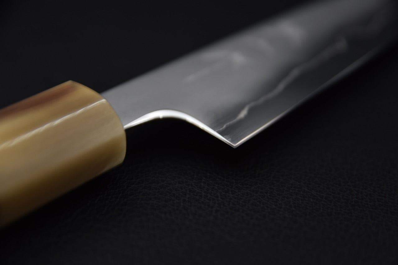 Tetsujin Ginsan Kasumi Kiritsuke Petty 165mm Lacewood