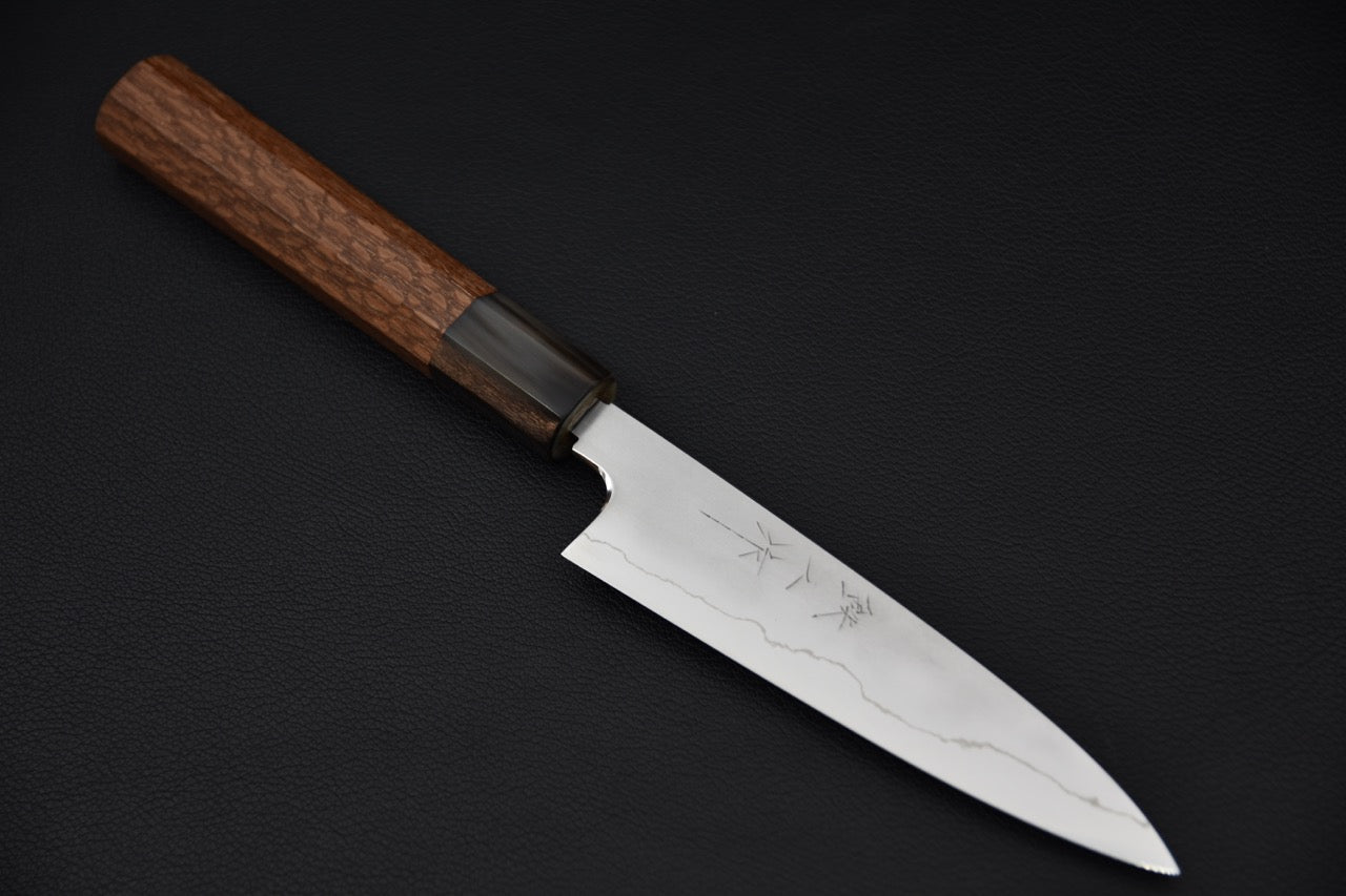 Tetsujin Ginsan Kasumi Petty 135mm Lacewood