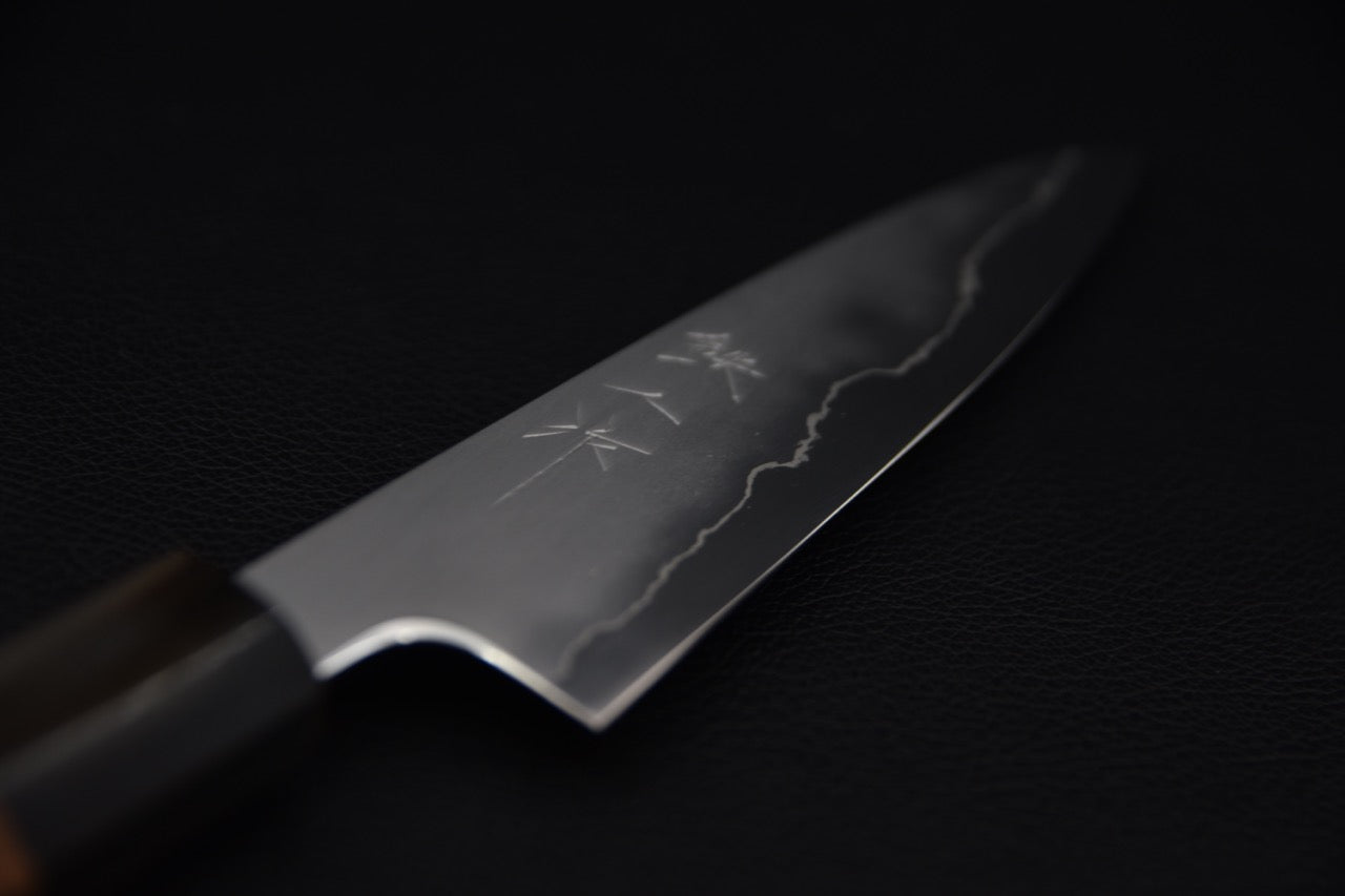 Tetsujin Ginsan Kasumi Petty 135mm Lacewood