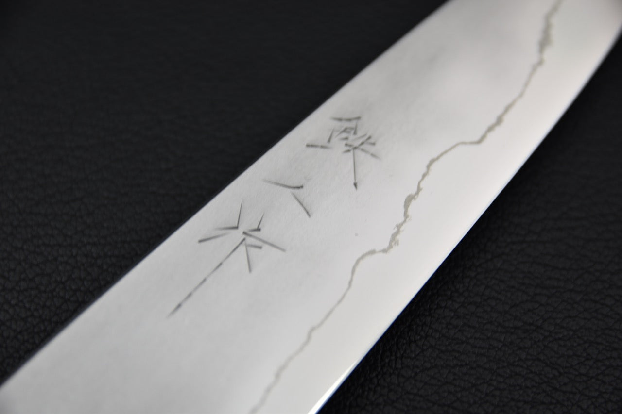 Tetsujin Ginsan Kasumi Petty 135mm Lacewood