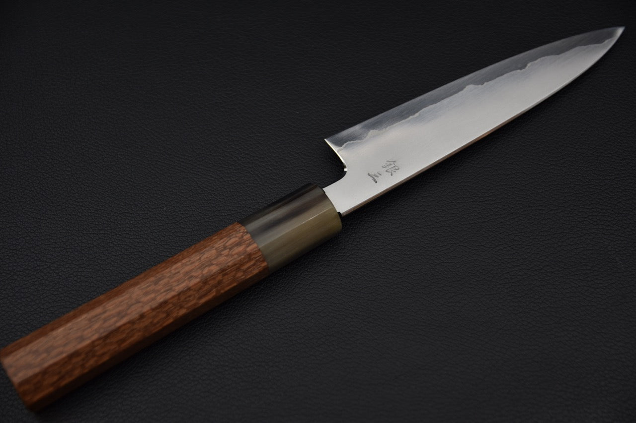 Tetsujin Ginsan Kasumi Petty 135mm Lacewood