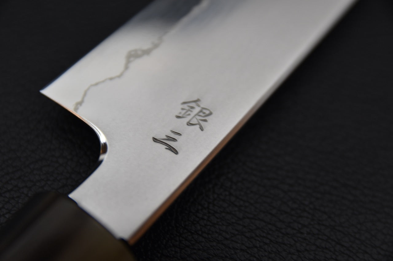 Tetsujin Ginsan Kasumi Petty 135mm Lacewood