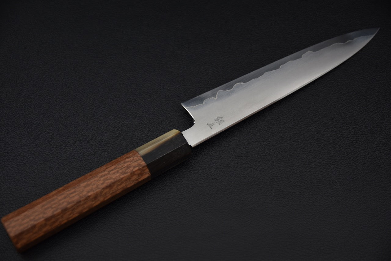Tetsujin Ginsan Kasumi Petty 165mm Lacewood