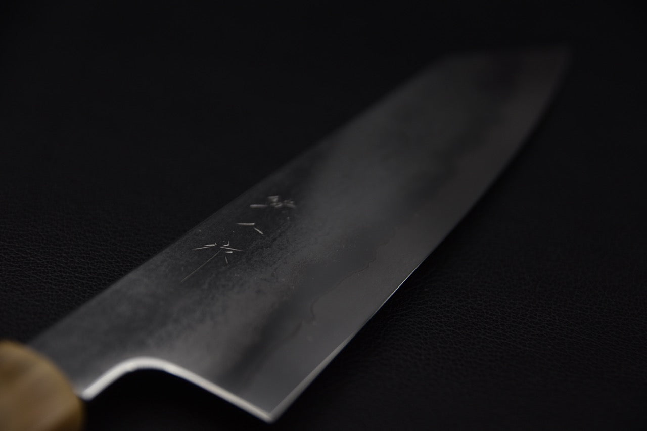 Tetsujin Ginsan Metal Flow Kiritsuke Gyuto 210mm Taihei Ébène Macassar
