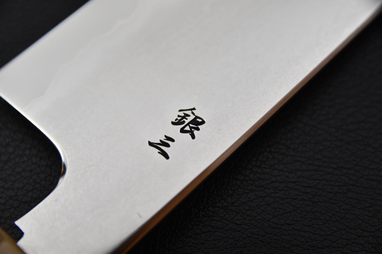 Tetsujin Ginsan Metal Flow Kiritsuke Gyuto 210mm Taihei Ébène Macassar