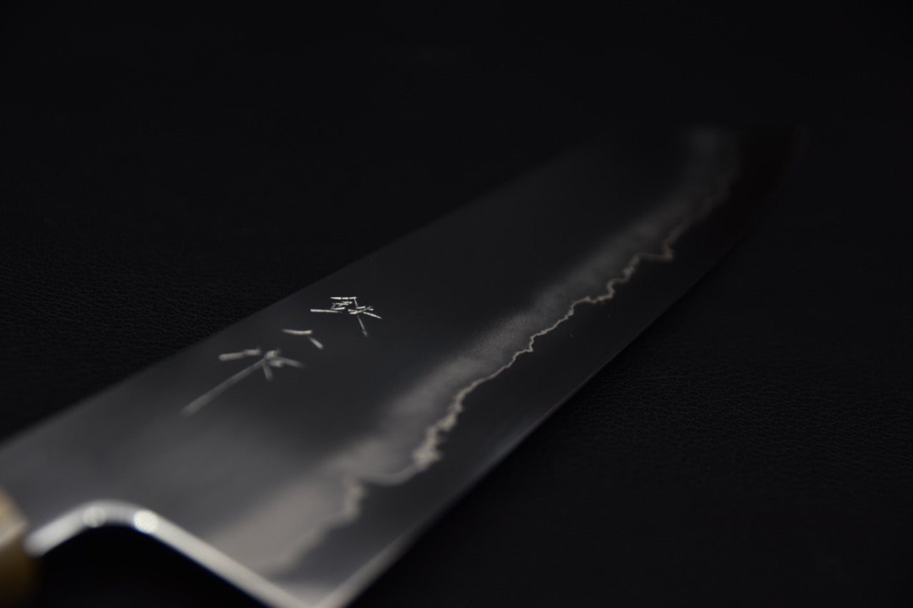 Tetsujin Ginsan Ukiba Kiritsuke Gyuto 240mm Lacewood