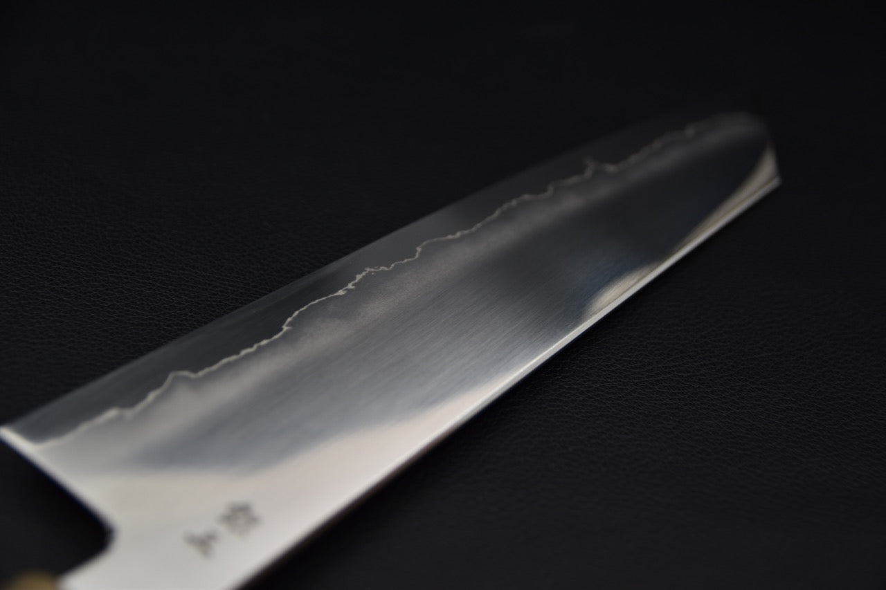 Tetsujin Ginsan Ukiba Kiritsuke Gyuto 240mm Lacewood