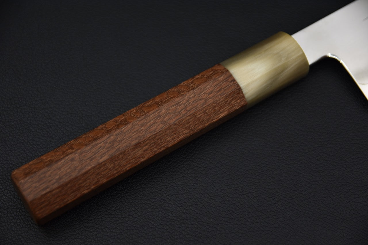 Tetsujin Ginsan Ukiba Kiritsuke Gyuto 240mm Lacewood