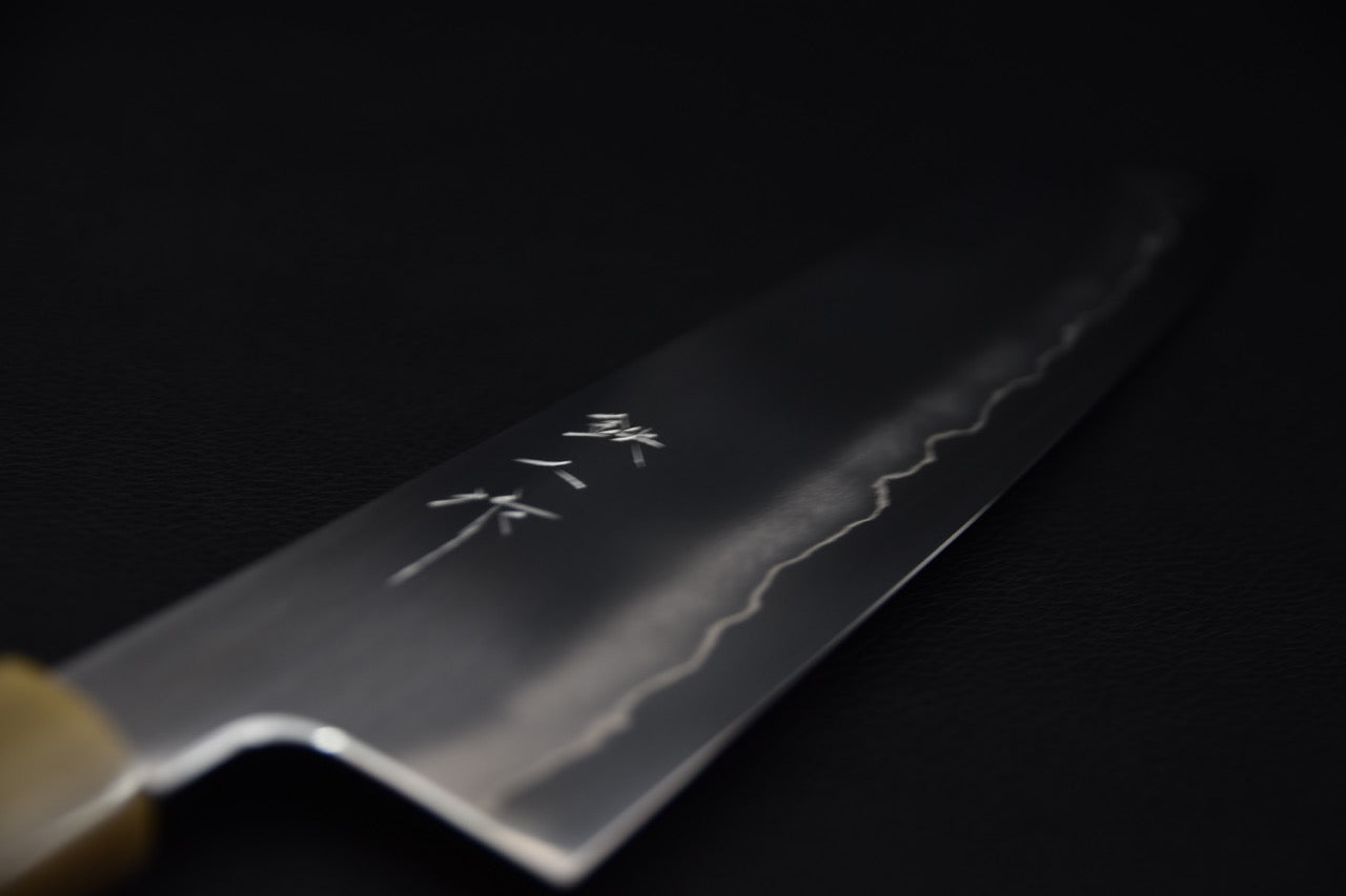 Tetsujin Ginsan Ukiba Kiritsuke Gyuto 240mm Lacewood