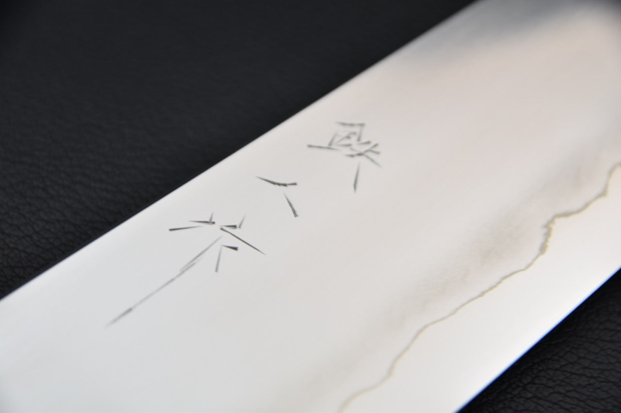 Tetsujin Ginsan Ukiba Kiritsuke Gyuto 240mm Lacewood