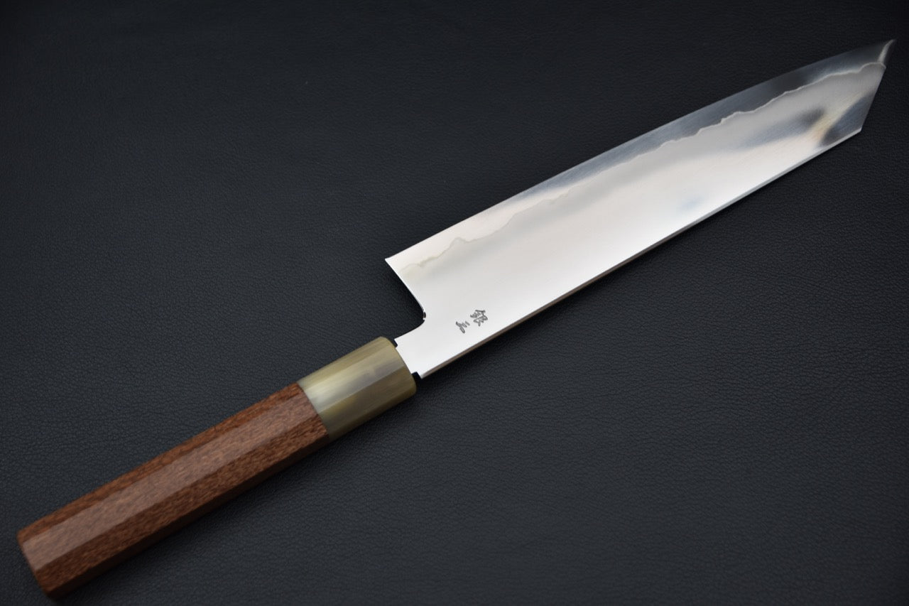 Tetsujin Ginsan Ukiba Kiritsuke Gyuto 240mm Lacewood