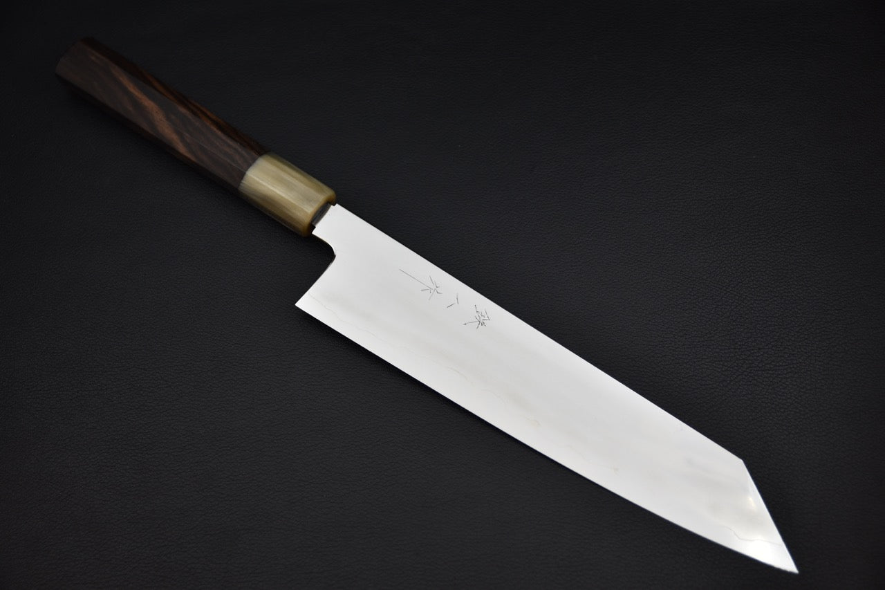 Tetsujin Ginsan Ukiba Kiritsuke Gyuto 240mm Taihei Ebony