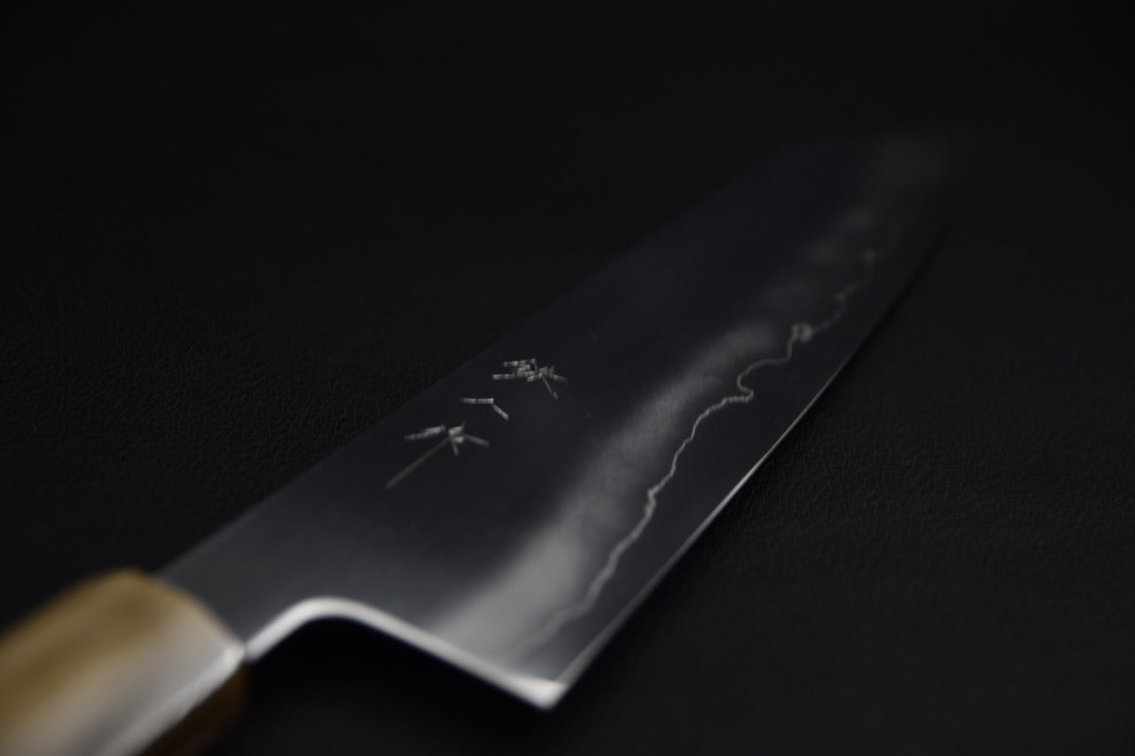 Tetsujin Ginsan Ukiba Kiritsuke Gyuto 240mm Taihei Ebony