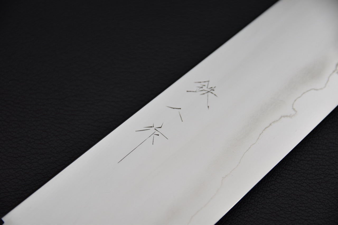 Tetsujin Ginsan Ukiba Kiritsuke Gyuto 240mm Taihei Ebony