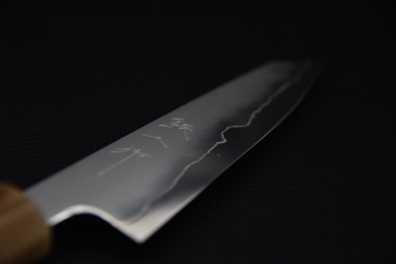 Tetsujin Silver #3 Kasumi Kiritsuke Petty 135mm Lacewood