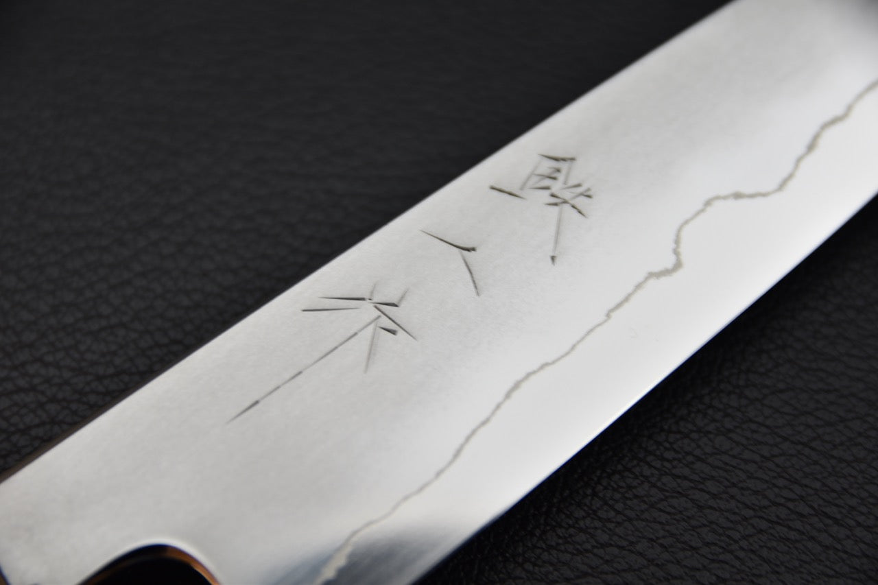 Tetsujin Silver #3 Kasumi Kiritsuke Petty 135mm Lacewood