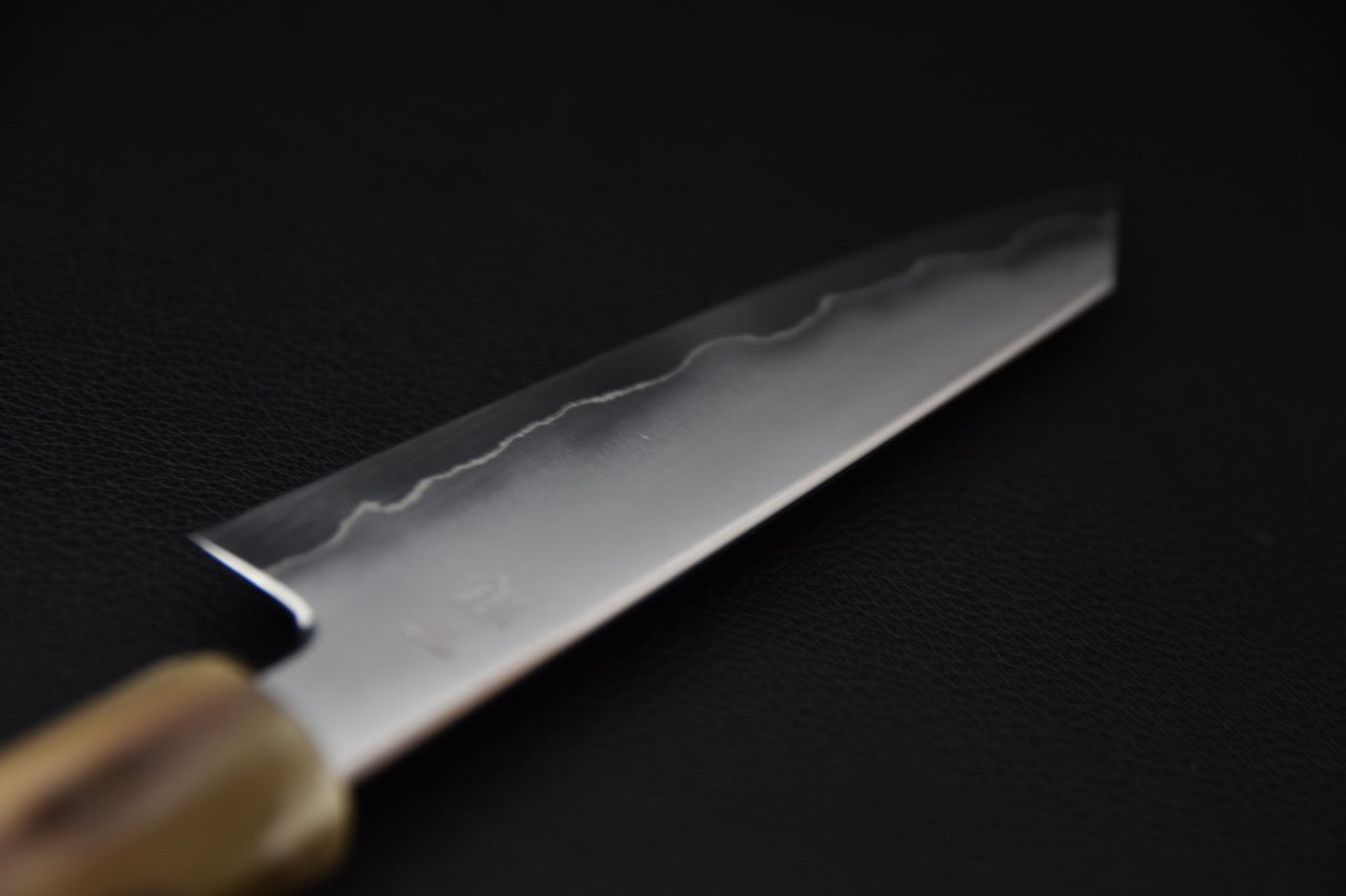 Tetsujin Silver #3 Kasumi Kiritsuke Petty 135mm Lacewood