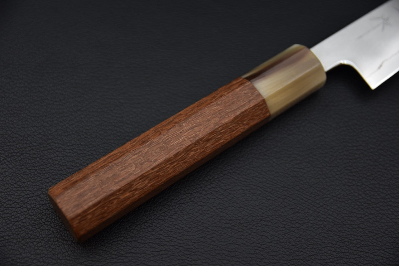 Tetsujin Silver #3 Kasumi Kiritsuke Petty 135mm Lacewood