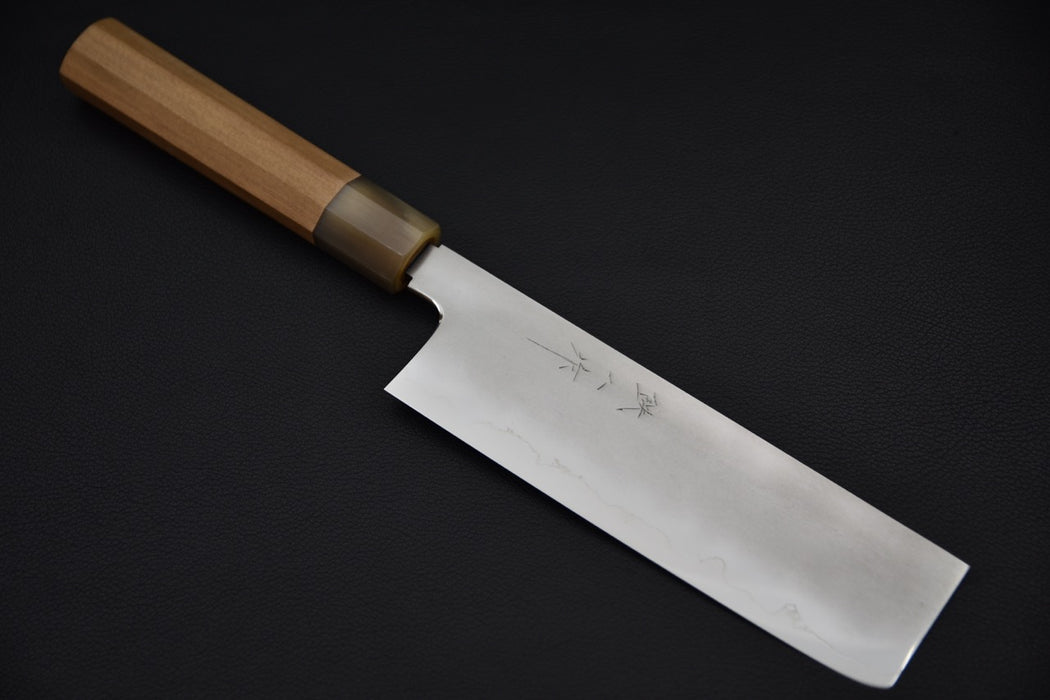 Tetsujin Ginsan Kasumi Nakiri 180mm Yakusugi Cedar