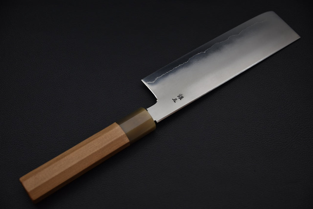 Tetsujin Ginsan Kasumi Nakiri 180mm Yakusugi Cedar