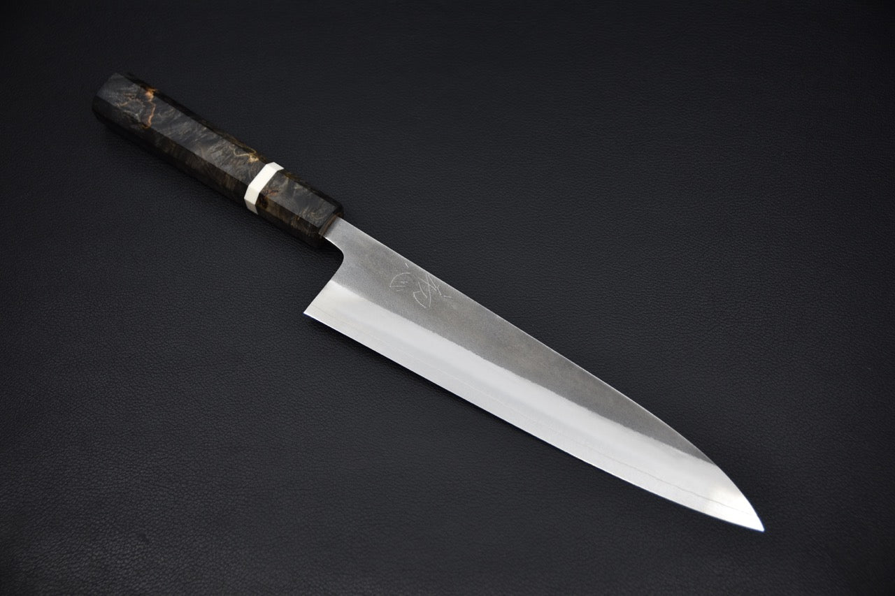 Yoshikane SKD Nashiji Gyuto 210mm Birch Wood