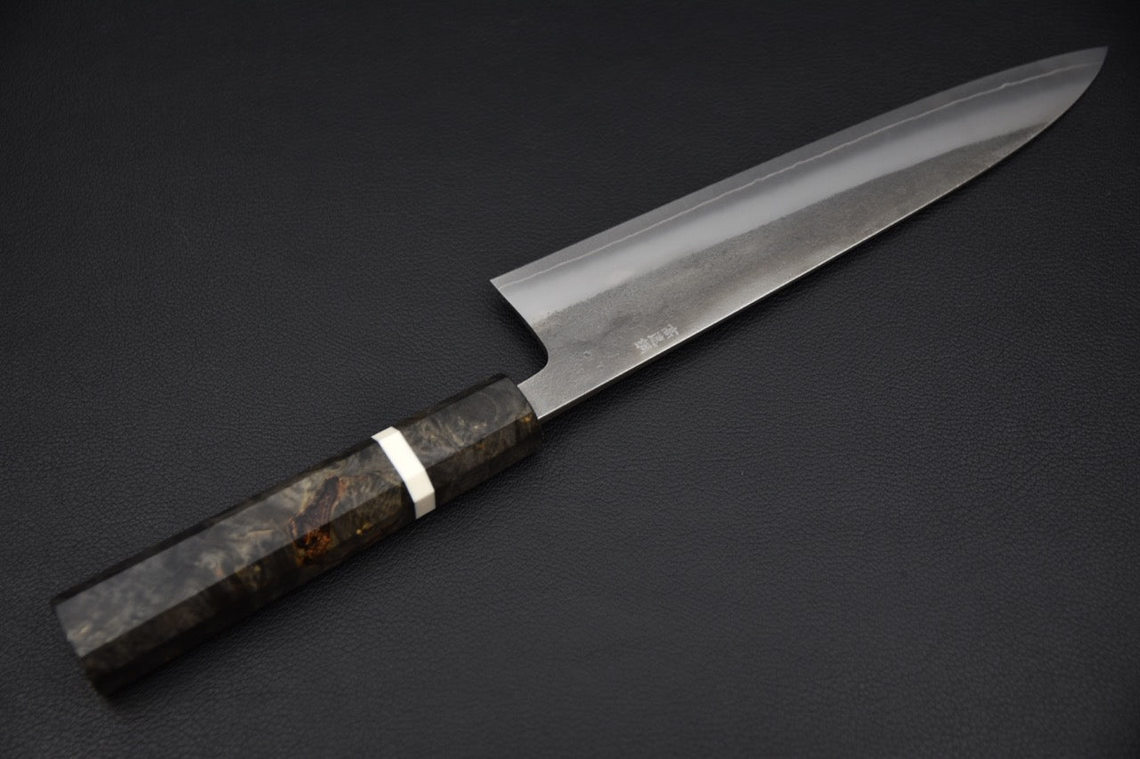 Yoshikane SKD Nashiji Gyuto 210mm Birch Wood