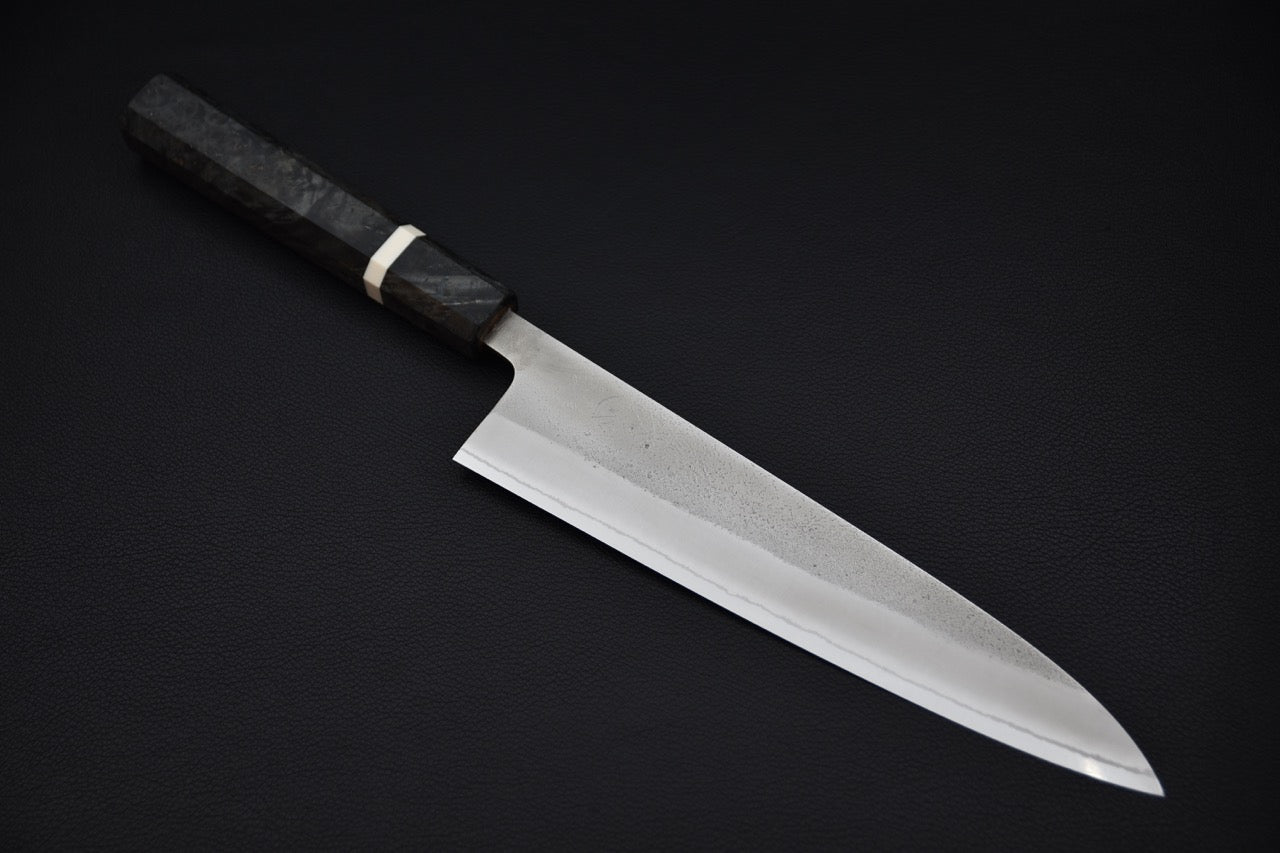 Yoshikane Shirogami #2 Nashiji Gyuto 210 mm Birch Wood