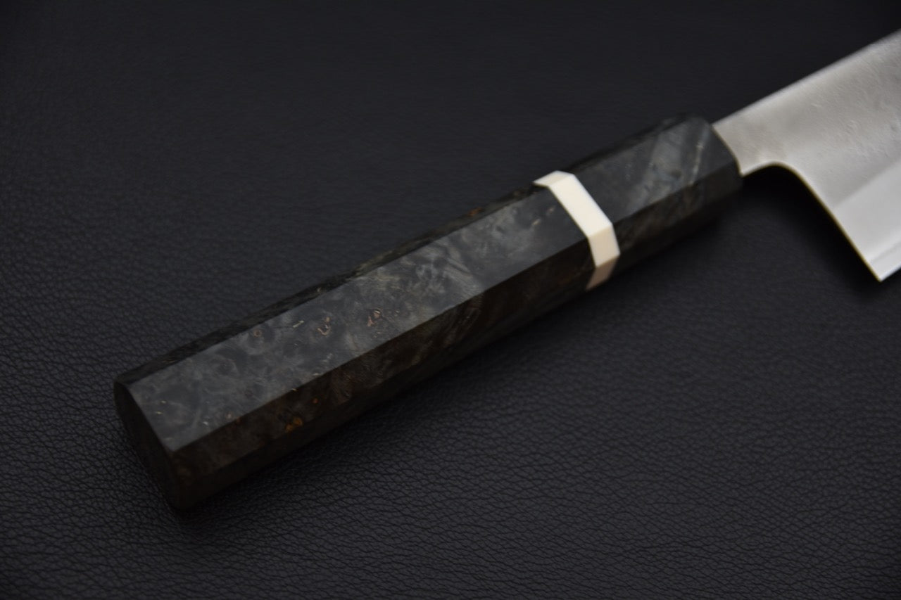 Yoshikane Shirogami #2 Nashiji Gyuto 210 mm Birch Wood