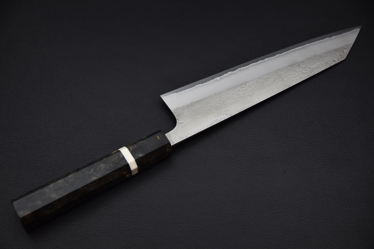 Yoshikane Shirogami #2 Nashiji Kiristuke Gyuto 210mm Birch Wood