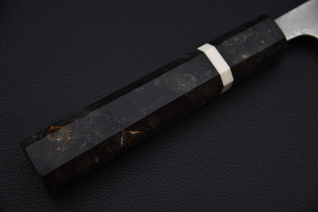 Yoshikane Shirogami #2 Nashiji Kiristuke Gyuto 210mm Birch Wood