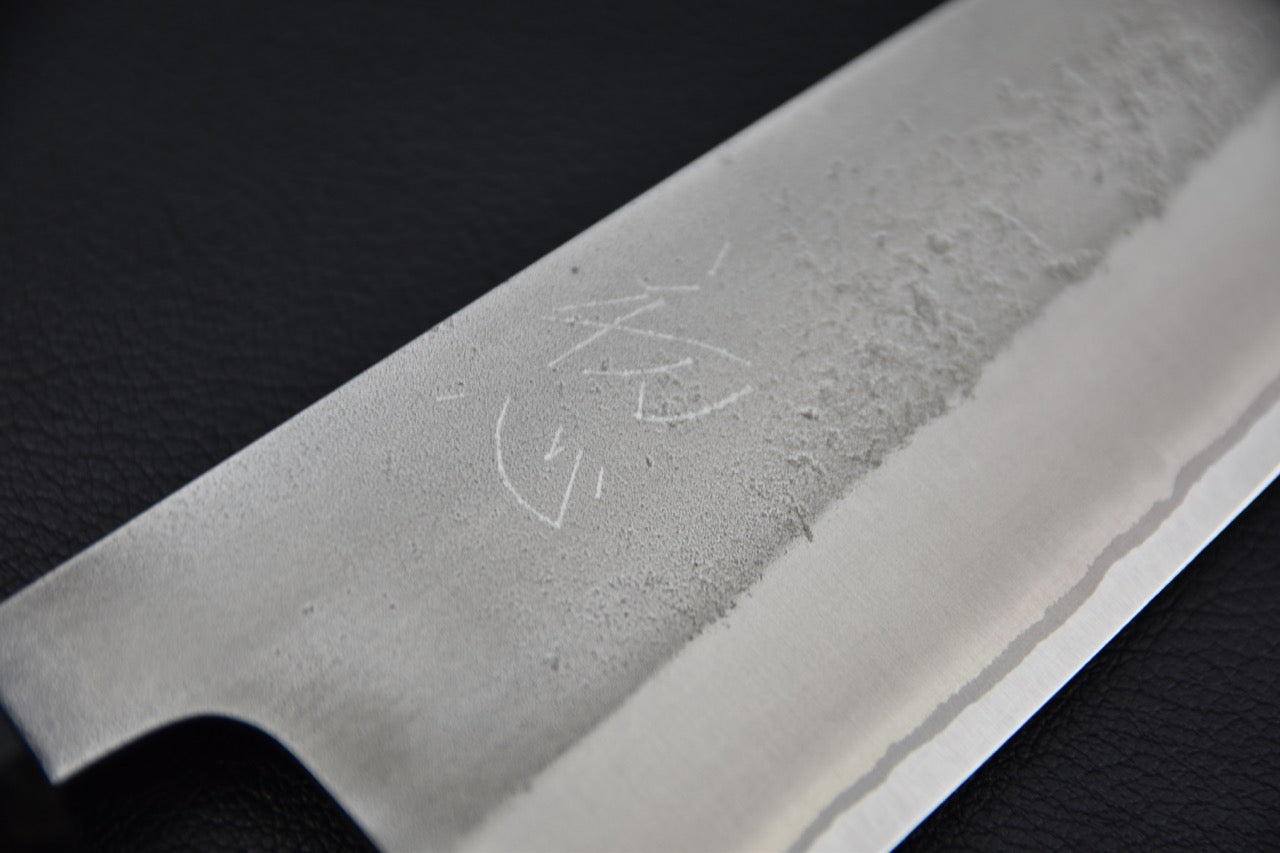 Yoshikane Shirogami #2 Nashiji Santoku Birch Wood