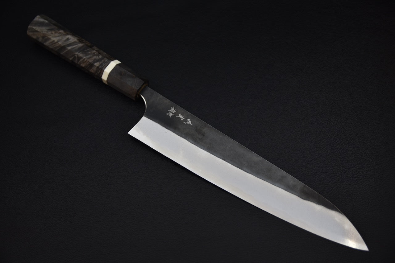 Yoshimi Kato Aogami Super Kurouchi Gyuto 240mm Bouleau