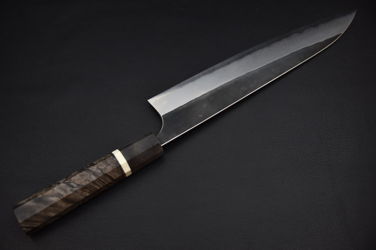 Yoshimi Kato Aogami Super Kurouchi Gyuto 240mm Bouleau