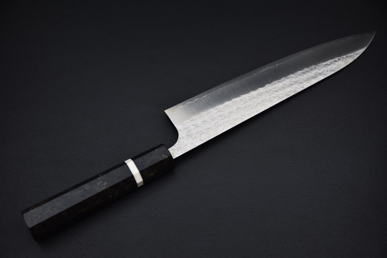 Yoshimi Kato SG2 Tsuchime Minamo Gyuto 240mm Birch Wood