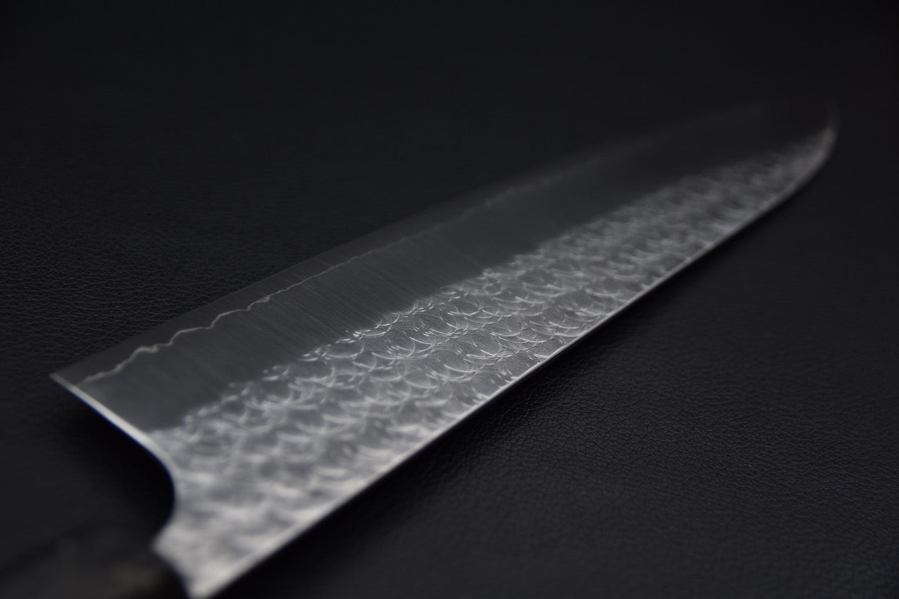 Yoshimi Kato SG2 Tsuchime Minamo Gyuto 240mm Birch Wood