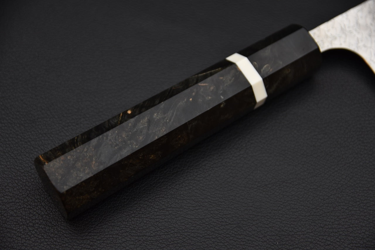 Yoshimi Kato SG2 Tsuchime Minamo Gyuto 240mm Birch Wood