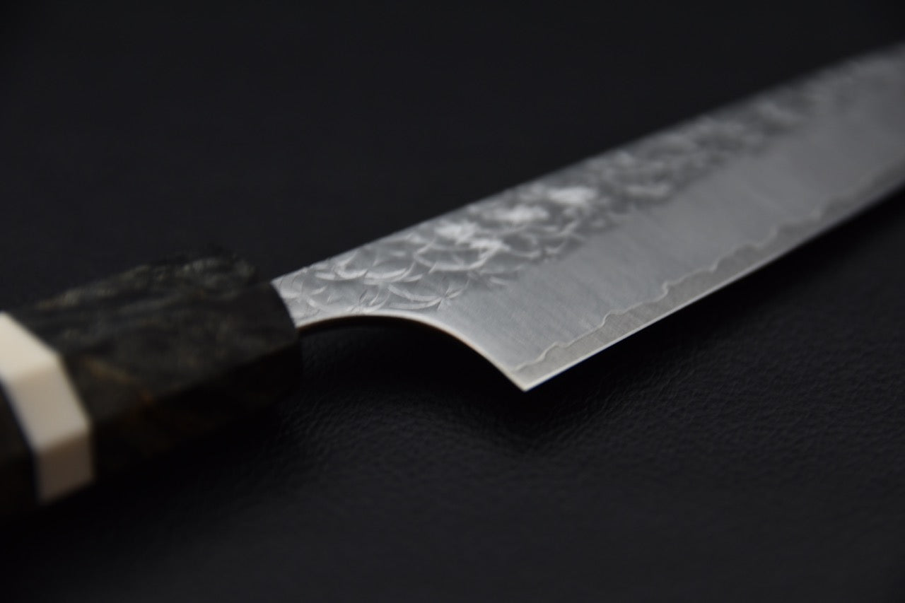 Yoshimi Kato SG2 Tsuchime Minamo Petty 120mm Bouleau