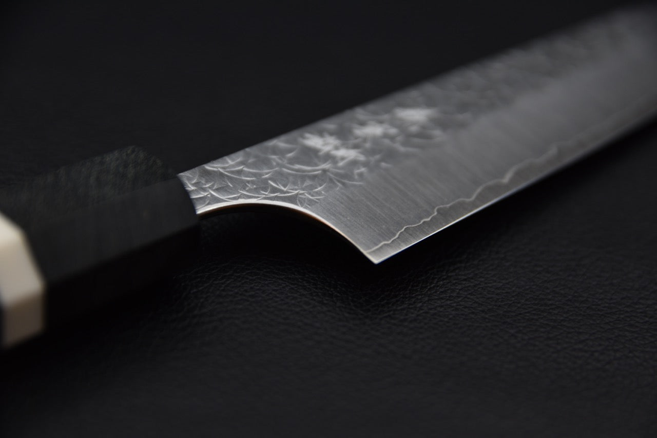 Yoshimi Kato SG2 Tsuchime Minamo Petty 150mm Bouleau