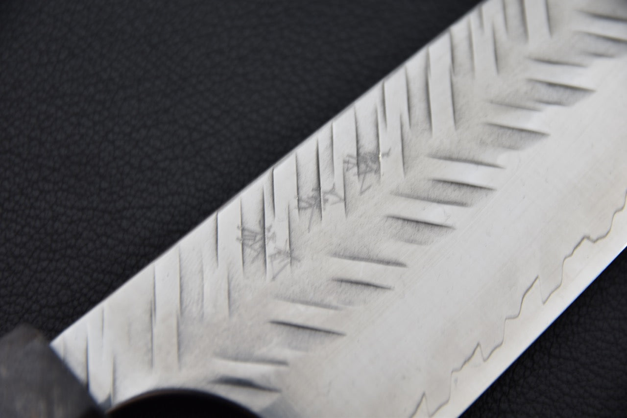 Manche octogonal en loupe de bouleau stabilisé avec insert clair