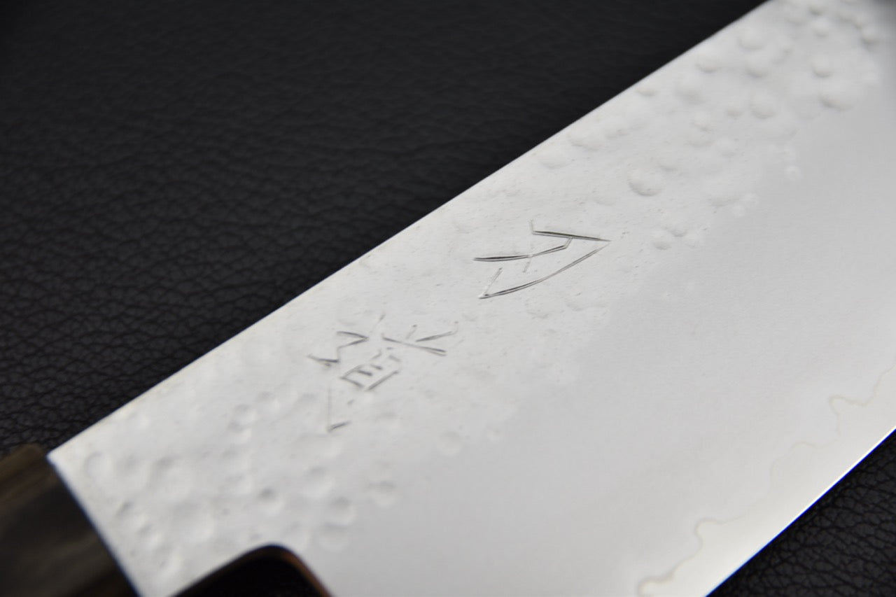 Hado bunka 135 mm couteau japonais — vue de dessus lame et manche